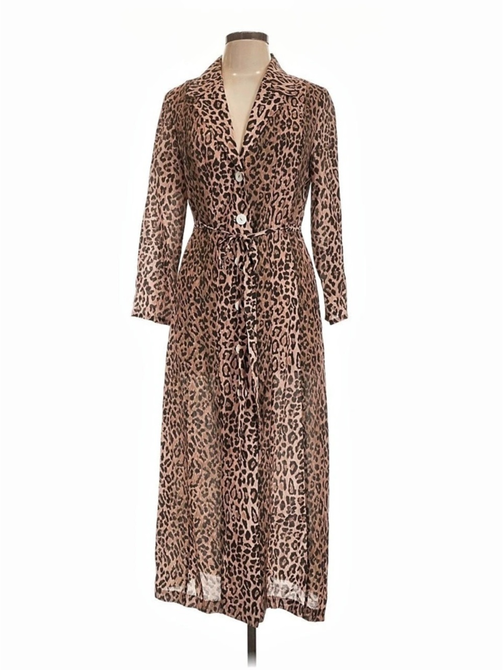 Rixo London Leopard Print Midi Dress Size Large